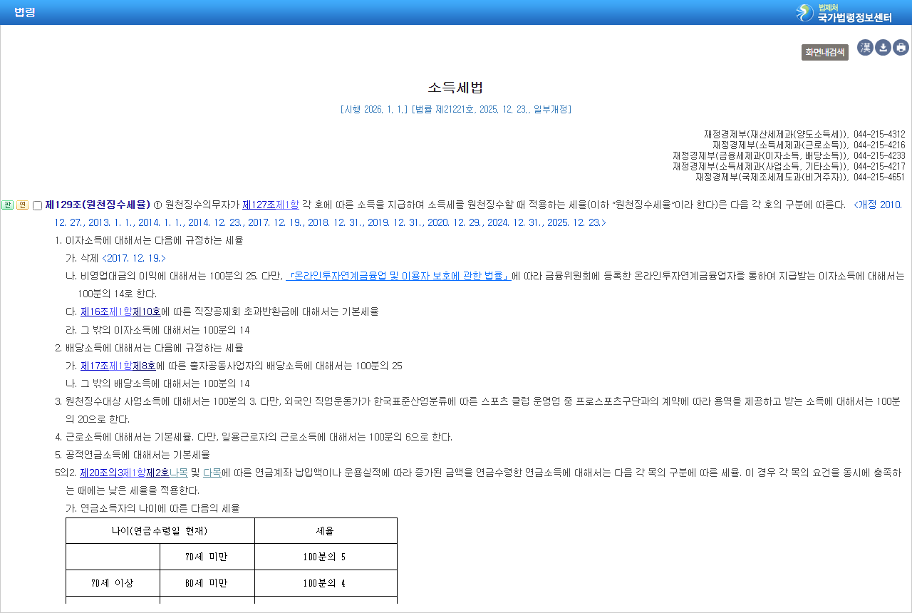 www.law.go.kr 화면 갈무리