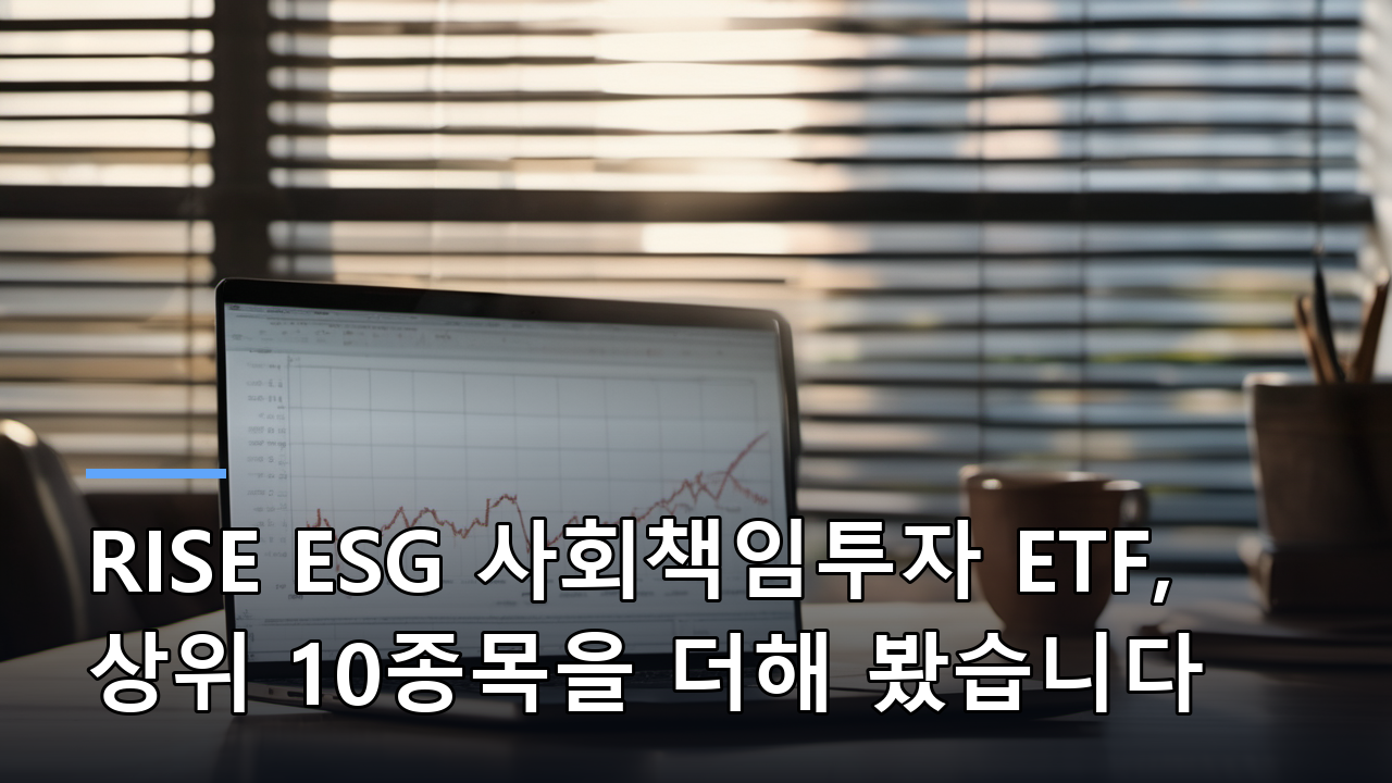 RISE ESG 사회책임투자 ETF, 상위 10종목을 더해 봤습니다